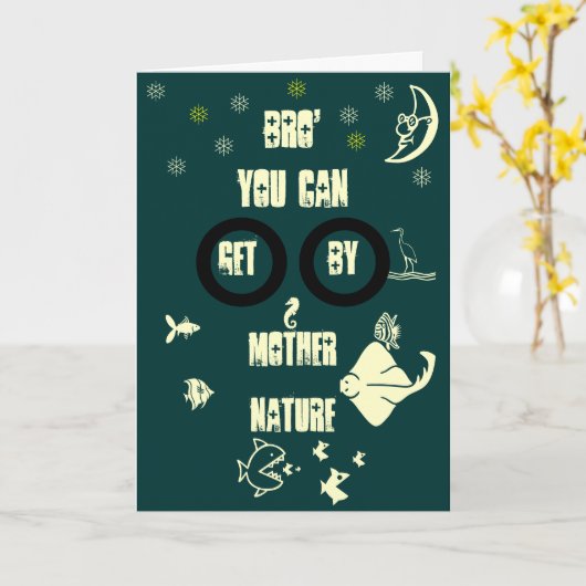 お母さんのお母さんのお兄ちゃん自然 カード (黄色い花)