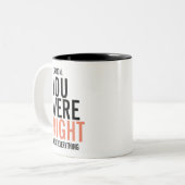 お母さんのお母さんの日のコーヒーマグ ツートーンマグカップ (正面左)