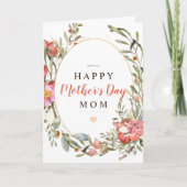 お母さんのお母さんの日をフローラする カード (正面)