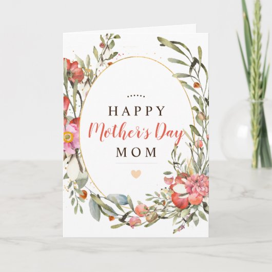 お母さんのお母さんの日をフローラする カード (正面)
