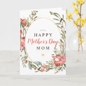 お母さんのお母さんの日をフローラする カード (黄色い花)