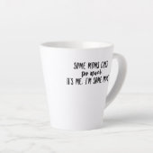 お母さんのお母さん過ぎるの私よ カフェラテマグ (右アングル)