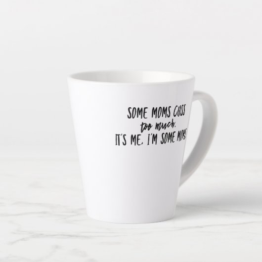 お母さんのお母さん過ぎるの私よ カフェラテマグ (右アングル)