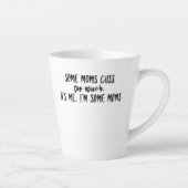 お母さんのお母さん過ぎるの私よ カフェラテマグ (右)