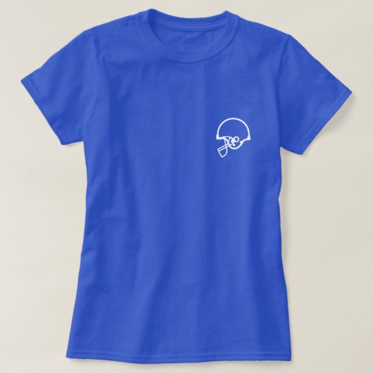 お母さんのお気に入りのなフットボール選手の暗いワイシャツY Tシャツ (デザイン正面)