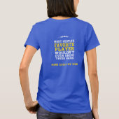 お母さんのお気に入りのなフットボール選手の暗いワイシャツY Tシャツ (裏面)