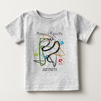 お母さんのお気に入りのな芸術家のティー ベビーTシャツ