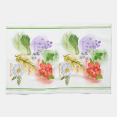 お母さんのお気に入りのハーブティー キッチンタオル (横)