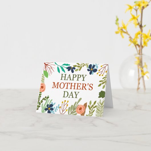 お母さんのお誕生日おめでとうございます カード (黄色い花)