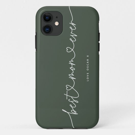 お母さんのかわいいモダン脚本写真ギフトケースメイトiPhone Case-Mate iPhoneケース (裏面)
