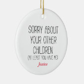お母さんのこと悪パーソナライズされたい セラミックオーナメント (右)