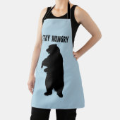 お母さんのために空腹のグリズリーベアーキッチンエプロンを滞在 エプロン (インサイチュ)