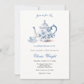 お母さんのために赤ちゃんシャワーお茶パーティー 招待状 (正面)