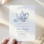 お母さんのために赤ちゃんシャワーお茶パーティー 招待状