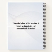お母さんのために、このノートブックのラブレターをカスタマイズする ノートブック (裏面)