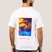 お母さんのためのおもしろいの引用文 Tシャツ (裏面)