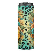 お母さんのためのひまわりバラ付きフローラ タンブラー (裏面)