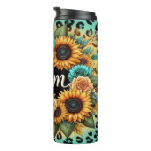 お母さんのためのひまわりバラ付きフローラ タンブラー (回転右)