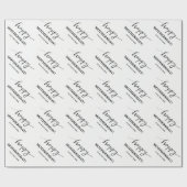 お母さんのためのカスタムで幸せな母の日の包装紙 ラッピングペーパー (フラット)