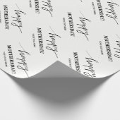 お母さんのためのカスタムで幸せな母の日の包装紙 ラッピングペーパー (角)