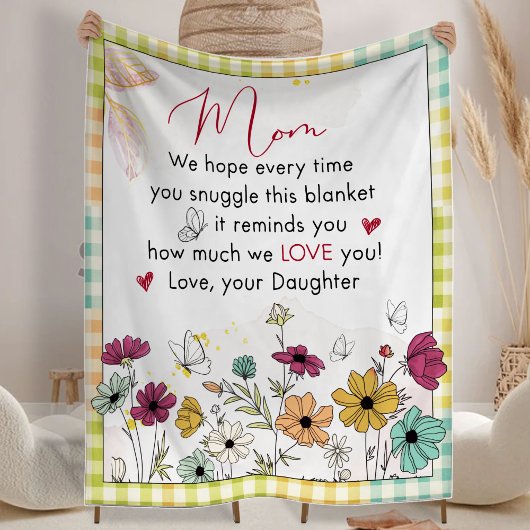 お母さんのためのクリスマスプレゼント，誕生日のための全シーズン フリースブランケット