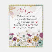 お母さんのためのクリスマスプレゼント，誕生日のための全シーズン フリースブランケット (正面)