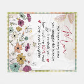 お母さんのためのクリスマスプレゼント，誕生日のための全シーズン フリースブランケット (正面(横))