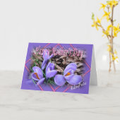 お母さんのためのクロッカス カード (黄色い花)