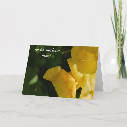 お母さんのためのスペインのなバースデー・カード カード (正面)