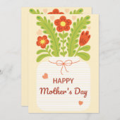 お母さんのためのスペース付きカード - あなただけのメッセージを シーズンカード (正面/裏面)