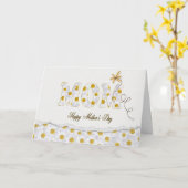 お母さんのためのデイジー カード (黄色い花)