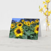 お母さんのためのヒマワリ カード (黄色い花)