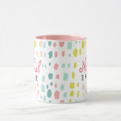 お母さんのためのピンクのおもしろマグカップ マグカップ (中央)