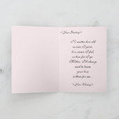 お母さんのためのピンクのバラ カード (内部)