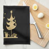 お母さんのための休日用の布 キッチンタオル (四つ折り)