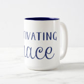 お母さんのための優美のマグの耕作 ツートーンマグカップ (正面右)