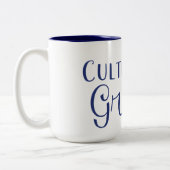 お母さんのための優美のマグの耕作 ツートーンマグカップ (左)