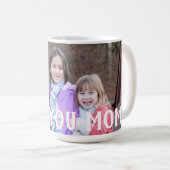 お母さんのための子供の写真ギフトマグ | 母の日 コーヒーマグカップ (正面右)