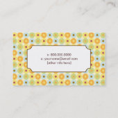 お母さんのための極度のかわいい花のテレホンカード コーリングカード (裏面)