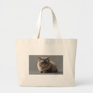 お母さんのための猫のトートバッグ ラージトートバッグ