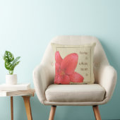 お母さんのための花の赤いユリ クッション (椅子)