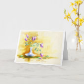 お母さんのための花 カード (黄色い花)