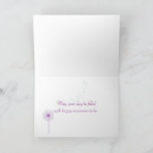 お母さんのための誕生日のデイジー カード (内部)