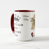 お母さんのための風変りな歴史家のポッドキャストのマグ マグカップ (正面左)