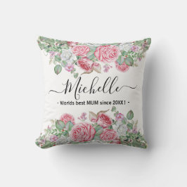 お母さんのための2面クリスマスプレゼント。バラ付き クッション