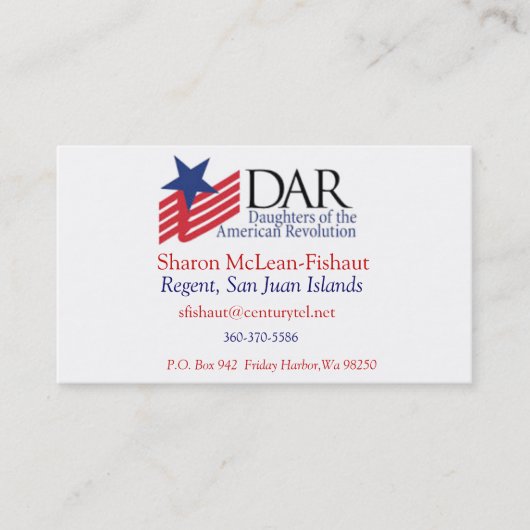 お母さんのためのDARカード コーリングカード (正面)