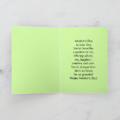 お母さんのような幸せな一日リリー カード (内部)