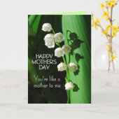 お母さんのような幸せな一日リリー カード (黄色い花)