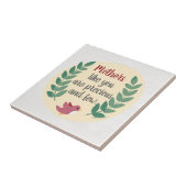 お母さんのよう大切な母親と、母鳥が少ない タイル (側面)