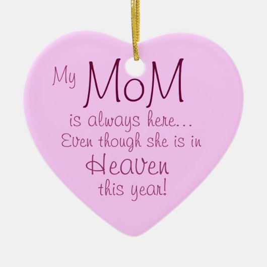 お母さんのオーナメント セラミックオーナメント (正面)
